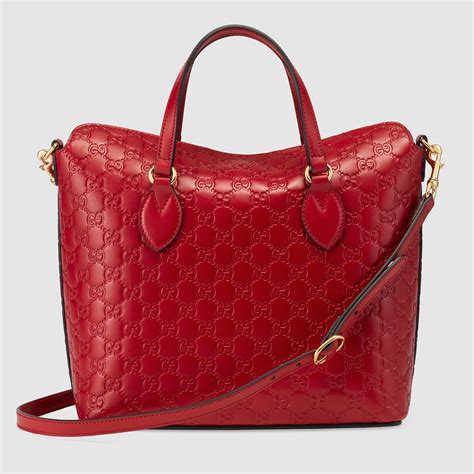 gucci red leather handbag|authentic gucci handbag sale.